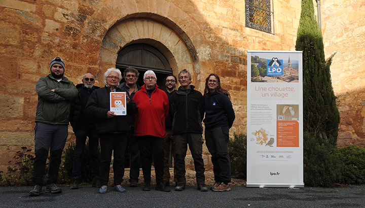 Projet Une chouette un village en Dordogne : installation d'un nichoir à Veyrignac !